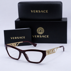 Authentic Preowned Versace Bordeaux Cat Eye Eyeglasses Grade Excellence