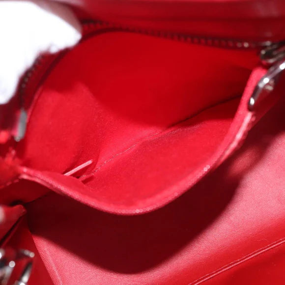 Authentic Preowned Christian Louboutin Paloma S Mini Hand Bag Leather 2way White Silver