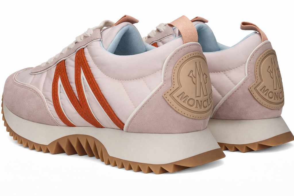 Authentic Moncler Pink Fabric Chunky Sneakers Grade Excellent/Never Worn