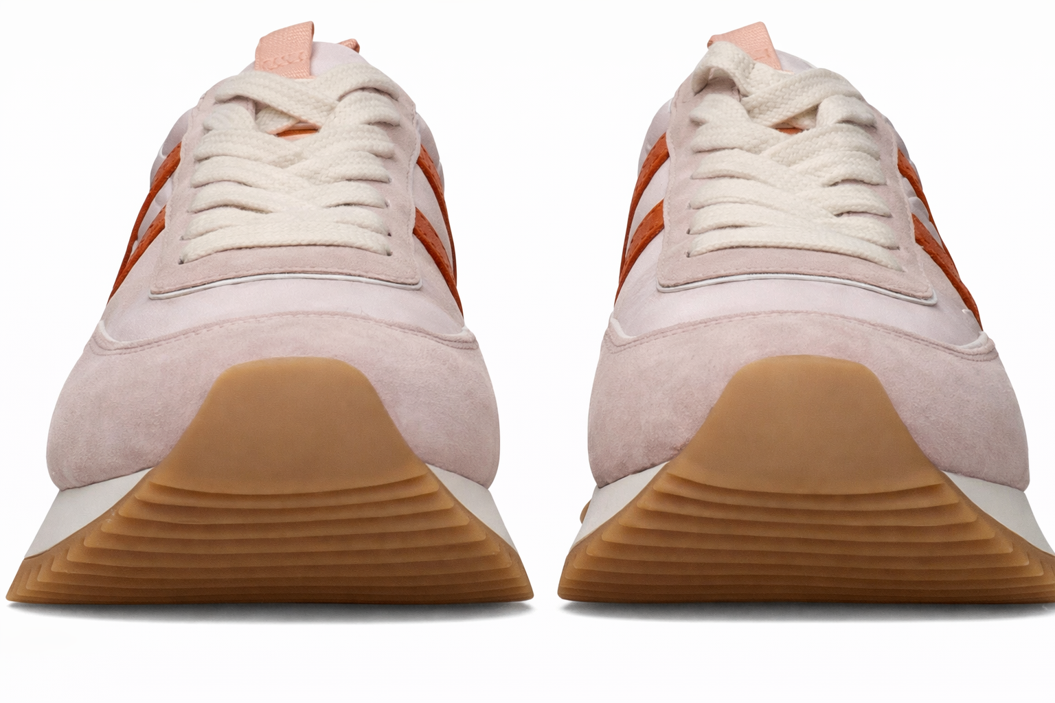 Authentic Moncler Pink Fabric Chunky Sneakers Grade Excellent/Never Worn