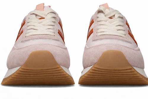 Authentic Moncler Pink Fabric Chunky Sneakers Grade Excellent/Never Worn