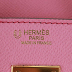 Preowned Authentic Hermes Birkin 30 Bag Leather SPO Gold Rose Confetti x Rose Tyrian