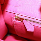 Preowned Authentic Hermes Birkin 30 Bag Leather SPO Gold Rose Confetti x Rose Tyrian