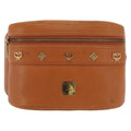 Preowned Authentic MCM Body Bag Leather Brown Gold