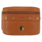 Preowned Authentic MCM Body Bag Leather Brown Gold