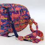 Preowned Authentic Chanel Matelasse Backpack Nylon Multicolor Silver